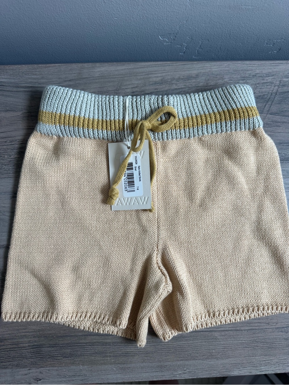 Wild Wawa gender neutral knit  shorts